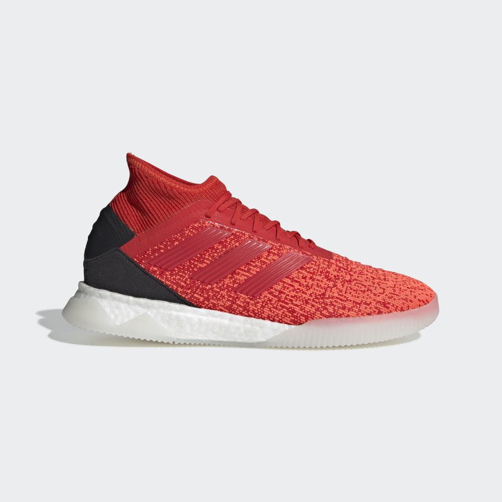 Adidasi Fotbal Adidas Predator 19.1 Barbati Romania - Rosii/Albi D98057